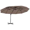 Image de Outsunny - parasol - Acier - 445x270x260cm - Marron