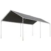 Image de Outsunny - Carport auvent pour voitures - Acier - 595x290x260cm - Gris