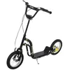 Image de Trottinette enfants - HOMCOM - roues pneumatiques 12 pouce caoutchouc charge 100 kg tout terrain double freins réglable - noir