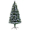 Image de sapin artificiel HOMCOM Plastique 63x63x120cm Vert
