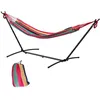 Image de Outsunny - hamac extérieur - Métal - 298x117x105cm - Rouge