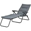 Image de Outsunny - chaise longue - Acier - 153x58x89cm - Gris