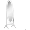 Image de HOMCOM - Miroir sur pied - MDF - 48x46x147cm - Blanc