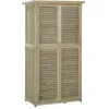 Image de Outsunny - armoire de jardin - Bois - 87x47x160cm - Sable Vert