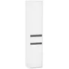 Image de Meuble colonne - HOMCOM - rangement salle de bain 2 placards 3 étagères tiroir coulissant - MDF - blanc