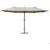 Image de Parasol de jardin Outsunny Acier 460x270x240cm Café