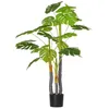 Image de Arbre artificiel HOMCOM PE 17x17x120cm Vert
