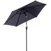Image de Outsunny - Parasol inclinable - Métal - 260x260x235cm - Gris