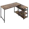 Image de bureau dangle HOMCOM Panneau de particules classe E1 135x90x79cm Brun Rustique