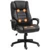 Image de Vinsetto - Fauteuil de bureau massant - Simili cuir - 64x74x120cm - Brun