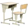 Image de Ensemble Table et Chaise dÉtude pour Enfants HOMCOM MDF 60x40x76cm Gris Bois naturel