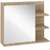 Image de Armoire avec miroir kleankin Panneaux de particules 60x18x50cm Bois naturel
