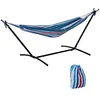 Image de Outsunny - Hamac de Jardin - tissu en coton polyester - 298x117x105cm - Bleu