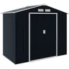 Image de Outsunny - Abri de jardin - Acier - 213x130x185cm - Gris