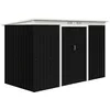 Image de Outsunny - Abri de Jardin - Acier - 280x130x172cm - Noir