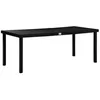 Image de Outsunny - Table de jardin - Aluminium - 190x90x74cm - Noir
