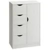 Image de HOMCOM - Meuble de Rangement - Panneaux de particules - 54x29x83cm - Blanc
