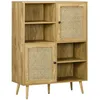 Image de Buffet - HOMCOM - Meuble de rangement - Panneaux de particules - 90x32 5x120cm - Chêne