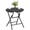 Image de Outsunny - Table de jardin - Acier - 80x80x73cm - Gris foncé