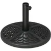 Image de Pied de parasol base de lestage - Outsunny - support parasol extérieur robuste poids net 9 kg - métal - Ø 45 x 33H - noir
