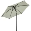 Image de Outsunny - Parasol - Polyester - 265x265x235cm - Gris clair