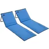Image de Outsunny - tapis de plage - Tissu Oxford - 142x51x40cm - Bleu