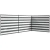 Image de Paravent brise-vent de camping - Outsunny - portable pliable - avec sac de transport - poteaux en acier - 540 x 150 cm gris et blanc