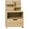 Image de HOMCOM - Table de chevet - Panneau de particules - 45x35x73cm - Bois naturel
