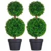 Image de HOMCOM - Plante artificielle - PE - 23x23x60cm - Vert