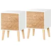 Image de chevet - HOMCOM - Bois - 40x30x55.5cm - Blanc