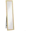 Image de HOMCOM - Miroir sur pied mural - MDF - 37x157cm - Bois naturel