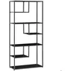 Image de HOMCOM - Bibliothèque étagère - Panneaux de particules - 83x34x180cm - Noir