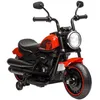 Image de Moto électrique pour enfants - HOMCOM - 3 km/h 6V phare LED - charge max. 25 kg - 2 roues dentraînement - moteur puissant - rouge