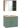 Image de kleankin - Ensemble de meubles de salle de bain - Bois - 60x40x50.5cm - Vert