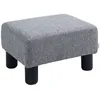 Image de Pouf HOMCOM Lin (100% polyester) 40x30x24cm Gris