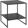 Image de HOMCOM - Table dappoint - Acier - 40x40x45cm - Noir