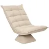 Image de HOMCOM - Fauteuil lounge - Tissu en velours microfibre - 62x70x95cm - Beige