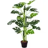 Image de Plante artificielle Outsunny PE 16x16x100cm Vert