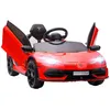 Image de Voiture électrique - HOMCOM - enfant licence lamborghini aventador svj 12V portes papillon LED - PP - rouge