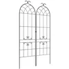 Image de Treillis de jardin Outsunny Acier 50x181cm Noir