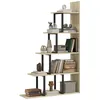 Image de Étagère bibliothèque - HOMCOM - séparateur pièce style industriel escalier 5 étagères - bois - 102x30x160cm - chêne