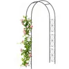 Image de Arche de jardin Outsunny Métal 114x30x230cm Noir
