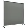 Image de Paravent extérieur - Outsunny - sur roulettes - opaque - autoportant - pour le jardin terrasse balcon - 183 x 30 x 181 cm - gris