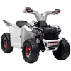 Image de Quad électrique HOMCOM pour enfants véhicule à batterie 6V avec marche avant et arrière 70L x 415l x 485H cm Blanc