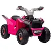 Image de Quad électrique HOMCOM pour enfants véhicule à batterie 6V avec marche avant et arrière 70L x 415l x 485H cm Rose