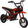 Image de Moto cross électrique enfant - moto électrique enfants - HOMCOM - moteur 350 W batterie 12V 8-16 km/h - 119 x 64 x 765 cm - rouge