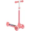 Image de Trottinette enfant - AIYAPLAY - 3 Roues Lumineuses LED - Hauteur Guidon réglable -frein à Friction arrière de 2 à 6 ans Rose