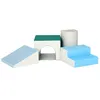 Image de 4PCS Module motricité bébé HOMCOM parcours motricité bébé en mousse EPE pour enfants dâge préscolaire multicolore