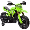 Image de Moto cross électrique pour enfants 3-8 ans - AIYAPLAY - batterie 6 V 2 moteurs klaxon et roues dentraînement charge 30KG - vert
