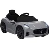 Image de Voiture électrique pour enfants sous licence Maserati Gran Turismo Folgore - AIYAPLAY - 12V - de 3 à 5 ans - gris